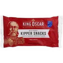 King Oscar, Kipper užkandžiai, lengvai rūkyta silkės filė, 3.54 uncijos (100 g)