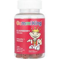 GummiKing, Šeivamedžio uogos vaikams, Imunitetas + sveikatingumas, Citrinų avietės, 60 guminukų