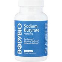 BodyBio, Natrio butiratas, 60 kapsulių