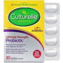 Culturelle, Probiotikai, didžiausio stiprumo probiotikai, 20 milijardų KSV, 30 vegetariškų kapsulių
