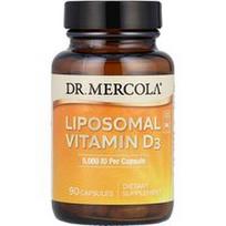 Dr. Mercola, Liposominis vitaminas D3, 125 mcg (5 000 TV), 90 kapsulių