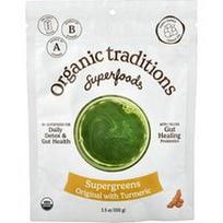 Organic Traditions, Supermaistas, originalūs superžalumynai su ciberžole, 100 g