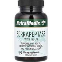 NutraMedix, Serrapeptazė su inulinu, 120 augalinių kapsulių (500 mg vienoje kapsulėje)