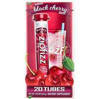Zipfizz, Energetinių gėrimų mišinys, juodoji vyšnia, 20 tūbelių, po 0.39 uncijos (11 g)
