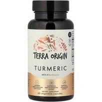 Terra Origin, Ciberžolė su BioPerine, 60 daržovių kapsulių