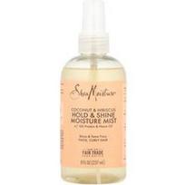 SheaMoisture, Hold & Shine drėkinamoji dulksna su šilko baltymais ir neem aliejumi, kokosų ir hibisku, 8 fl oz (237 ml)