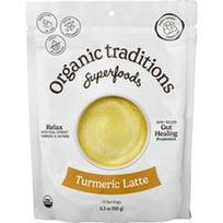 Organic Traditions, Supermaistas, ciberžolės latte, 150 g
