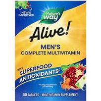 Nature's Way, Gyvas! ® Vyriškas visavertis multivitaminas, 50 tablečių