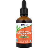 NOW Foods, Sertifikuotas ekologiškas ašvagandos ekstraktas, 59 ml (2 skysčio uncijos)