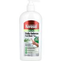 Kerasal, Daily Defense pėdų prausiklis™, su arbatmedžio aliejumi, Epsom druska ir kitais eteriniais aliejais, 12 fl oz (355 ml)