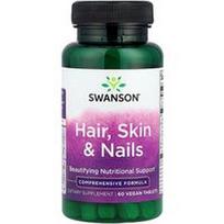 Swanson Vitamins, Plaukai, oda ir nagai, 60 veganiškų tablečių
