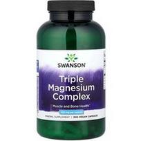 Swanson Vitamins, Trigubas magnio kompleksas, 400 mg, 300 veganiškų kapsulių