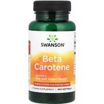 Swanson Vitamins, Beta karotinas, 25 000 TV (7 500 mcg RAE), 300 minkštųjų gelių