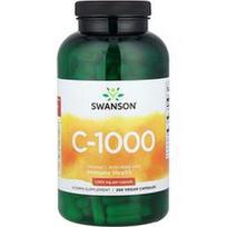 Swanson Vitamins, C-1000, Vitaminas C su erškėtuogėmis, 250 veganiškų kapsulių