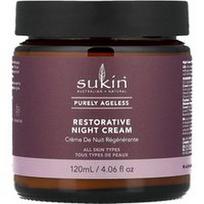 Sukin, „Purely Ageless“ atkuriamasis naktinis kremas, visiems odos tipams, 120 ml