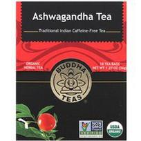 Buddha Teas, Ekologiška žolelių arbata, Ashwagandha, 18 arbatos maišelių, 1.27 oz (36 g)