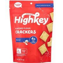 HighKey, Migdolų miltų krekeriai, jūros druska, 2 uncijos (56.6 g)