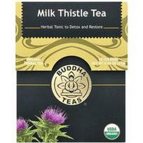 Buddha Teas, Ekologiška žolelių arbata, pieno erškėtis, be kofeino, 18 arbatos maišelių, 0.95 uncijos (27 g)
