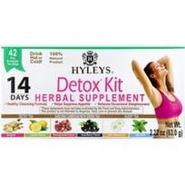 Hyleys Tea, 14 dienų detoksikacijos rinkinys, asortimentas, 42 folijos vokų arbatos maišeliai, 2.22 oz (63 g)