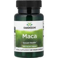 Swanson Vitamins, Maca, 500 mg, 60 veganiškų kapsulių