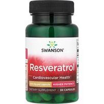 Swanson Vitamins, Resveratrolis, 250 mg, 30 kapsulių