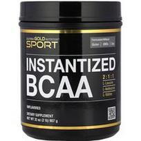 California Gold Nutrition, Momentiniai BCAA milteliai su L-leucinu, L-izoleucinu ir L-valinu, be skonio, 2 svarai (907 g)