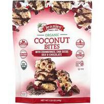 Jennies Macaroons, Ekologiški kokosų kąsneliai, su spanguolėmis, chia sėklomis, goji ir šokoladu, 5.25 oz (149 g)