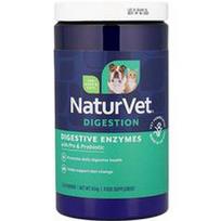NaturVet, Virškinimas, virškinimo fermentai su prebiotikais ir probiotikais, šunims ir katėms, 454 g