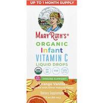 MaryRuth's, Ekologiški vitamino C lašai kūdikiams, 6-12 mėnesių, apelsinų vanilė, 2 fl oz (60 ml)