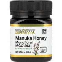 California Gold Nutrition, Supermaistas, Manuka medus, Monofloral, MGO 263+, 8.8 oz (250 g)