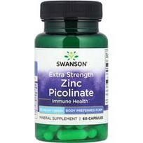Swanson Vitamins, Cinko pikolinatas, papildomas stiprumas, 50 mg, 60 kapsulių