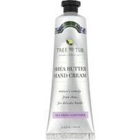 Tree To Tub, Taukmedžio sviesto rankų kremas, atpalaiduojanti levanda, 3,4 fl oz (100 ml)