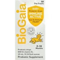 BioGaia, „Baby Protectis®“ lašai, stiprina imuninę sistemą, 0–36 mėnesių, 10 ml (0,34 skysčio uncijos)