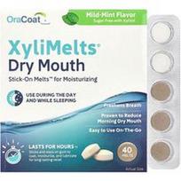 OraCoat, XyliMelts® burnos džiūvimas, švelnus-mėtų, 40 tirpsta