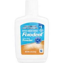 Fixodent, Dantų protezų klijų milteliai, Extra Hold, 2.7 oz (76 g)