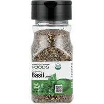 California Gold Nutrition, Maisto produktai, ekologiški baziliko lapai, 30 g