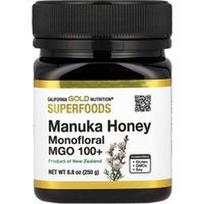 California Gold Nutrition, Supermaistas, Manuka medus, Monofloral, MGO 100+, 8.8 oz (250 g)