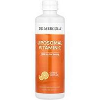 Dr. Mercola, Liposominis vitaminas C, citrusinių vaisių vanilė, 15.2 fl oz (450 ml)