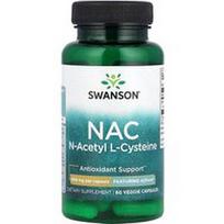 Swanson Vitamins, NAC, 600 mg, 60 daržovių kapsulių
