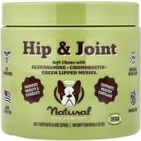 Natural Dog Company, Klubas ir sąnarys, bet kokio amžiaus šunims, 90 minkštų kramtomųjų kąsnių, 9.5 uncijos (270 g)
