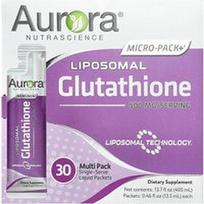 Aurora Nutrascience, Mikropakuotė+®, liposominis glutationas, 30 pakelių, po 0,46 fl oz (13,5 ml)