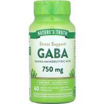 Nature's Truth, GABA, 750 mg, 60 greito atpalaidavimo kapsulių