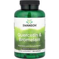 Swanson Vitamins, Kvercetinas ir bromelainas, 250 kapsulių