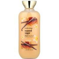 Bodycology, 2 in 1 kūno prausiklis ir burbulinė vonia, skrudintas cukrus, 16 fl oz (473 ml)
