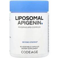 Codeage, Liposominis apigeninas, fosfolipidų kompleksas, 90 daržovių kapsulių (50 mg vienoje kapsulėje)