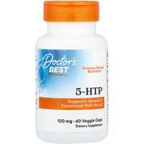 Doctor's Best, 5-HTP, 100 mg, 60 vegetariškų kapsulių