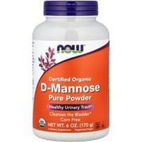 NOW Foods, Sertifikuoti ekologiški D-manozės gryni milteliai, 170 g