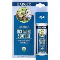 Badger, Aromaterapija, galvos skausmą malšinantis čiulptukas, pipirmėtės ir levandos, 0.60 uncijos (17 g)