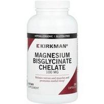Kirkman Labs, Magnio bisglicinato chelatas, 100 mg, 250 kapsulių