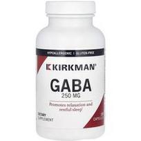 Kirkman Labs, GABA, 250 mg, 150 kapsulių